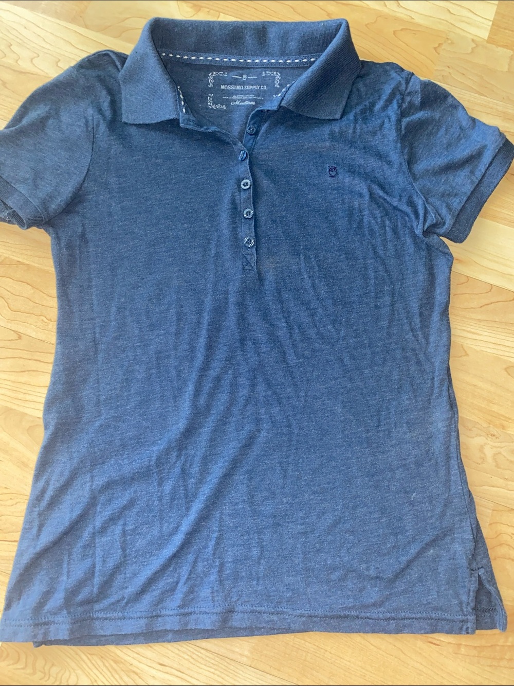 Mossimo Women's Blue Polo Shirt